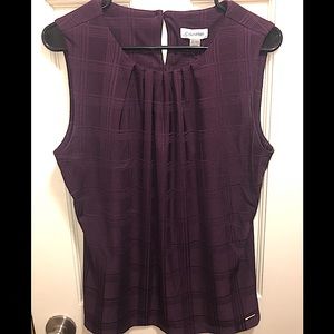 NWOT Calvin Klein Purple Sleeveless Top